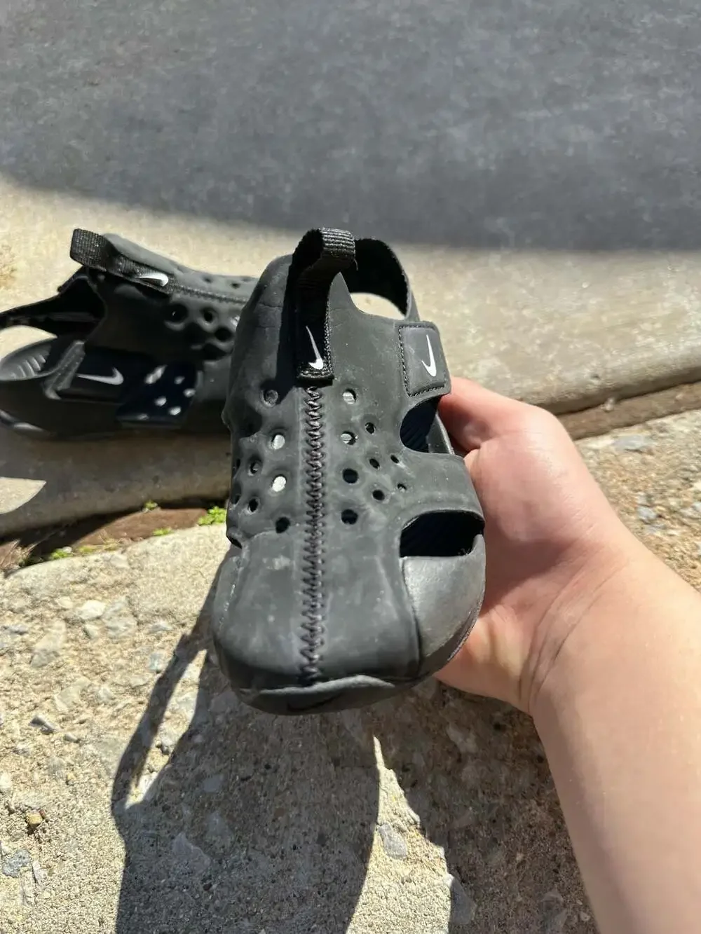 Nike Sunray Protect 2 Toddler Black Sandals Size 10C